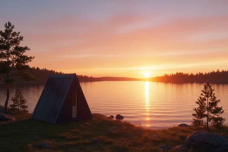 A Frame Tiny Home - Lakeside Sunset